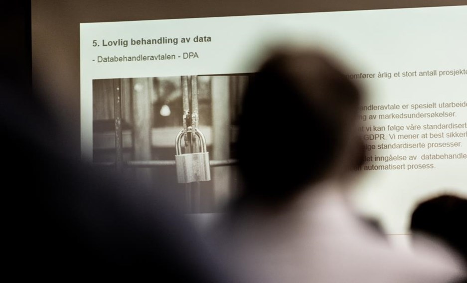 Slide fra presentasjonen